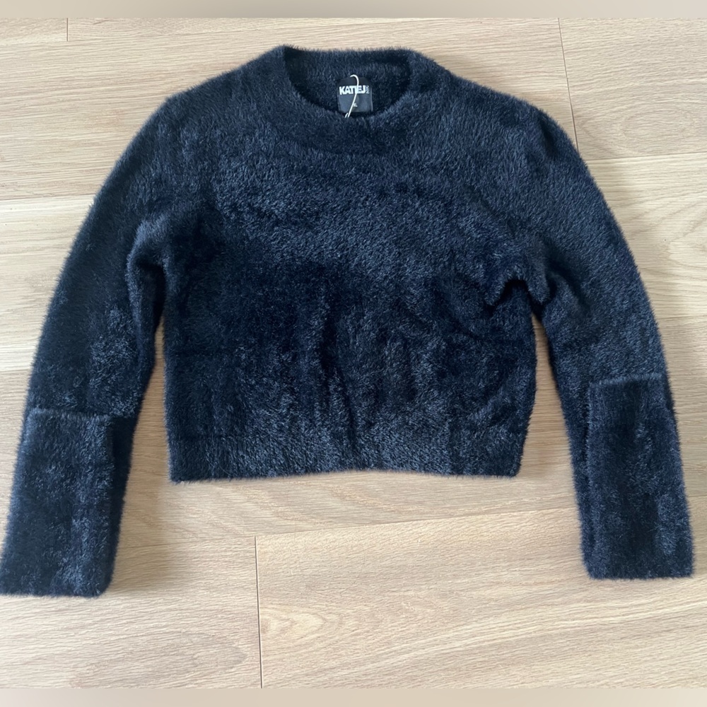New! Katie J NYC Mara Black Sweater